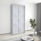 MebelStar Two-door wardrobe Standard AL 2DSP Concrete, 110x45x240 cm (MBS-3574)