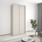 MebelStar Two-door wardrobe Standard AL 2DSP Cashmere, 110x45x240 cm (MBS-3565)