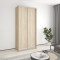 MebelStar Two-door wardrobe Standard AL 2DSP Sonoma Oak, 110x45x240 cm (MBS-3556)