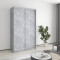 MebelStar Two-door wardrobe Uni AL 2DSP Concrete, 120x45x210 cm (MBS-2591)