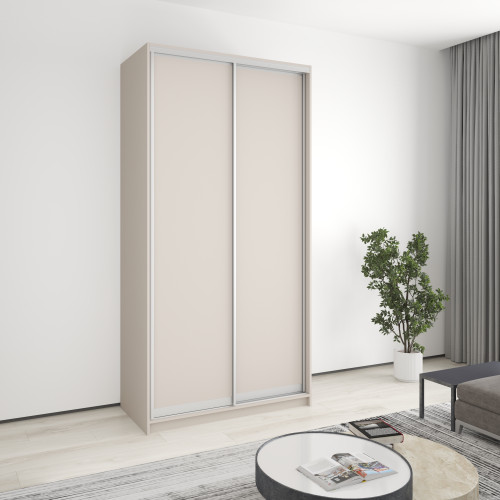 MebelStar Two-door wardrobe Standard AL 2DSP Cashmere, 120x45x240 cm (MBS-3566)