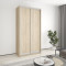 MebelStar Two-door wardrobe Standard AL 2DSP Sonoma Oak, 120x45x240 cm (MBS-3557)