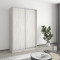 MebelStar Two-door wardrobe Standard AL 2DSP Alaska gray, 130x45x210 cm (MBS-2291)
