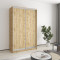 MebelStar Two-door wardrobe Standard AL 2DSP Tahoe Oak, 130x45x210 cm (MBS-3444)