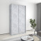 MebelStar Two-door wardrobe Standard AL 2DSP Concrete, 130x45x240 cm (MBS-3576)