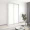 MebelStar Two-door wardrobe Standard AL 2DSP Alaska white, 130x45x240 cm (MBS-3540)