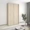 MebelStar Two-door wardrobe Standard AL 2DSP Sonoma Oak, 130x45x240 cm (MBS-3558)