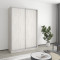 MebelStar Two-door wardrobe Standard AL 2DSP Alaska gray, 140x60x210 cm (MBS-2346)