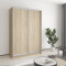 MebelStar Two-door wardrobe Standard AL 2DSP Sonoma Oak, 140x60x210 cm (MBS-2319)