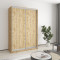 MebelStar Two-door wardrobe Standard AL 2DSP Tahoe Oak, 140x60x210 cm (MBS-3454)