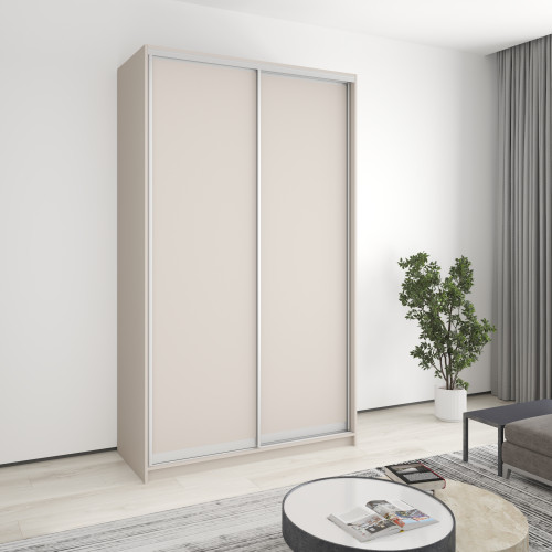 MebelStar Two-door wardrobe Standard AL 2DSP Cashmere, 140x60x240 cm (MBS-3631)