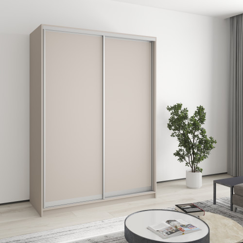 MebelStar Two-door wardrobe Combo AL 2DSP Cashmere, 150x45x210 cm (MBS-2686)