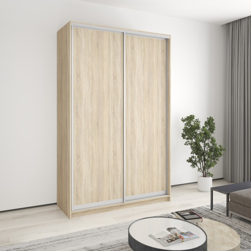 MebelStar Two-door wardrobe Combo AL 2DSP Sonoma Oak, 150x45x240 cm (MBS-4048)