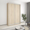 MebelStar Two-door wardrobe Combo AL 2DSP Sonoma Oak, 150x45x240 cm (MBS-4048)