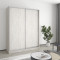 MebelStar Two-door wardrobe Combo AL 2DSP Alaska gray, 160x45x210 cm (MBS-2695)
