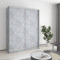 MebelStar Two-door wardrobe Combo AL 2DSP Concrete, 160x45x210 cm (MBS-2691)