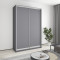 MebelStar Two-door wardrobe Combo AL 2DSP Anthracite, 160x45x240 cm (MBS-4045)