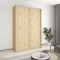 MebelStar Two-door wardrobe Combo AL 2DSP Tahoe Oak, 160x45x240 cm (MBS-4065)