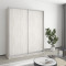 MebelStar Two-door wardrobe Combo AL 2DSP Alaska gray, 170x45x210 cm (MBS-2696)