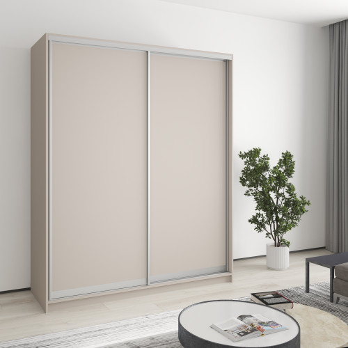 MebelStar Two-door wardrobe Standard AL 2DSP Cashmere, 170x60x210 cm (MBS-2331)
