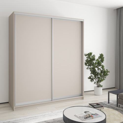 Шкаф-купе двухдверный MebelStar Уни AL 2ДСП 180x45x210 см Кашемир (MBS-2586)