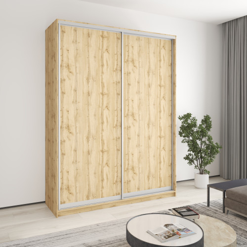 Шкаф-купе двухдверный MebelStar Комбо AL 2ДСП 180x60x240 см Дуб тахо (MBS-4095)