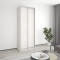MebelStar Two-door wardrobe Standard AL 2DSP Alaska gray, 90x45x240 cm (MBS-3581)
