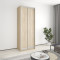 MebelStar Two-door wardrobe Standard AL 2DSP Sonoma Oak, 90x45x240 cm (MBS-3554)