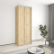 MebelStar Two-door wardrobe Standard AL 2DSP Tahoe oak, 90x45x240 cm (MBS-3590)