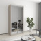MebelStar Two-door wardrobe Standard AL 2 Mirrors Cashmere, 100x45x210 cm (MBS-2486)