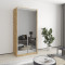 MebelStar Two-door wardrobe Standard AL 2 Mirrors Tahoe Oak, 100x45x210 cm (MBS-3477)