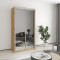 MebelStar Two-door wardrobe Standard AL 2 Mirrors Tahoe Oak, 110x45x210 cm (MBS-3478)