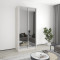 Two-door wardrobe MebelStar Standard AL 2 Mirrors 110x60x240 cm Alaska gray (MBS-3898)