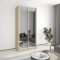 Two-door wardrobe MebelStar Standard AL 2 Mirrors 110x60x240 cm Sonoma oak (MBS-3871)