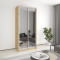 Two-door wardrobe MebelStar Standard AL 2 Mirrors 110x60x240 cm Tahoe Oak (MBS-3907)