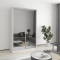 Two-door wardrobe MebelStar Standard AL 2 Mirrors 130x45x210 cm Alaska white (MBS-2462)