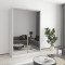 Two-door wardrobe MebelStar Standard AL 2 Mirrors 140x60x210 cm Alaska white (MBS-2517)