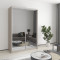 Two-door wardrobe MebelStar Standard AL 2 Mirrors 140x60x210 cm Cashmere (MBS-2544)