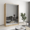 Two-door wardrobe MebelStar Standard AL 2 Mirrors 140x60x210 cm Tahoe Oak (MBS-3490)