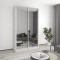 Two-door wardrobe MebelStar Standard AL 2 Mirrors 140x60x240 cm Alaska gray (MBS-3901)