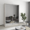 MebelStar Two-door wardrobe Combo AL 2 Mirrors Alaska gray, 150x45x210 cm (MBS-2790)