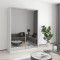 MebelStar Two-door wardrobe Combo AL 2 Mirrors Alaska white, 150x45x210 cm (MBS-2770)