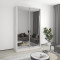 Two-door wardrobe MebelStar Standard AL 2 Mirrors 150x60x240 cm Alaska gray (MBS-3902)