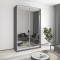 Two-door wardrobe MebelStar Standard AL 2 Mirrors 150x60x240 cm Anthracite (MBS-3866)