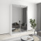 Two-door wardrobe MebelStar Standard AL 2 Mirrors 150x60x240 cm Alaska white (MBS-3857)