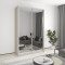 Two-door wardrobe MebelStar Standard AL 2 Mirrors 150x60x240 cm Cashmere (MBS-3884)