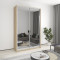 Two-door wardrobe MebelStar Standard AL 2 Mirrors 150x60x240 cm Sonoma oak (MBS-3875)