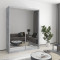 MebelStar Two-door wardrobe Combo AL 2 Mirrors Concrete, 160x45x210 cm (MBS-2787)