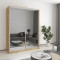 MebelStar Two-door wardrobe Combo AL 2 Mirrors Tahoe Oak, 160x45x210 cm (MBS-3529)
