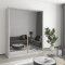 Two-door wardrobe MebelStar Standard AL 2 Mirrors 170x45x210 cm Alaska gray (MBS-2511)
